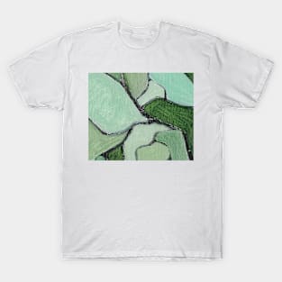 Mint Green Abstract Art T-Shirt